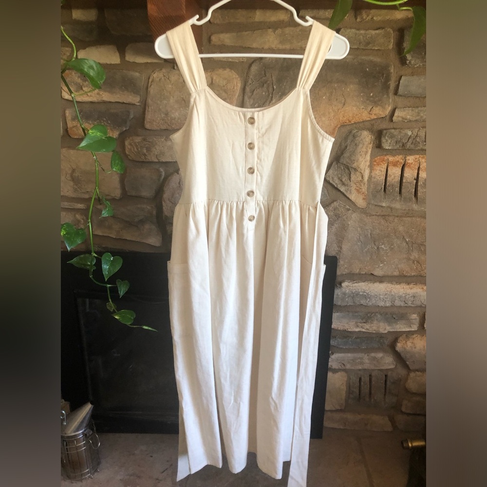 Little Cottonwood Cottage Dress Ivory Small